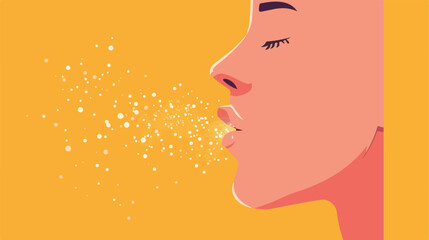 Smell solid icon illustration vector graphic 2d fla