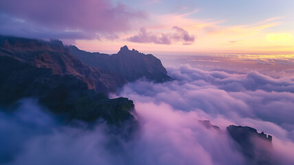 Sunrise in Mountains