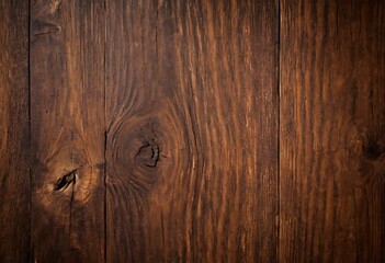 Obraz premium Old vintage brown wood texture surface, old wooden background, organic wood grain, dark brown wood wallpaper