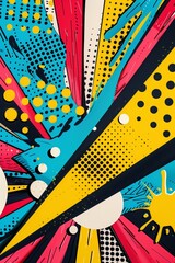 Pop art abstract background	