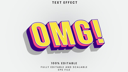 OMG editabel text effect