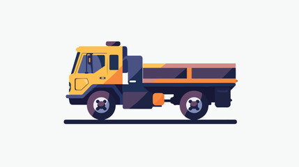 Solid icon illustration vector graphic 2d flat cart