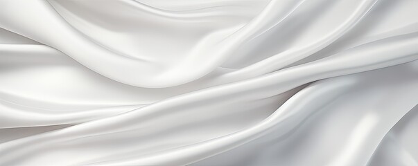 Fototapeta na wymiar White vintage cloth texture and seamless background with copy space silk satin blank backdrop design 