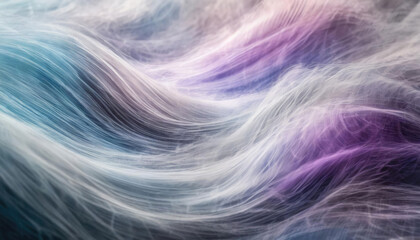 Creating space abstract waves in violet and magenta colors