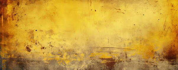 Yellow dust and scratches design. Aged photo editor layer grunge abstract background - obrazy, fototapety, plakaty