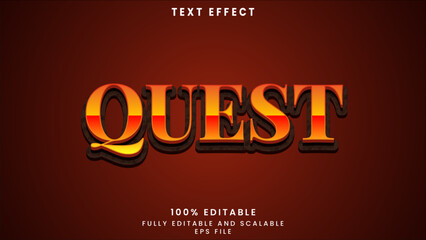 Quest editable text effect	