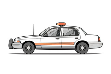 Vintage police car