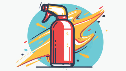 Spray paint line icon illustration vector graphic.