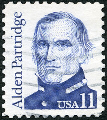 USA - 1980: shows portrait Alden Partridge (1785-1854), series Great Americans, 1980