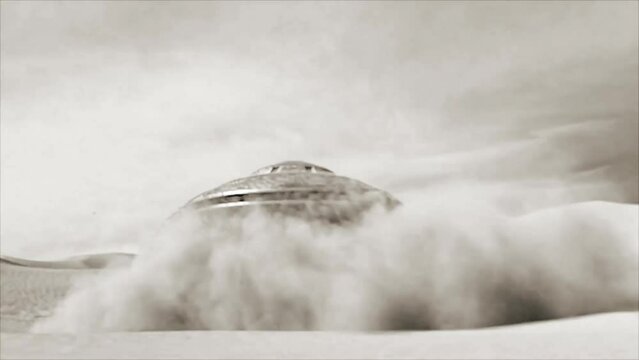 Ovni ufo aliens paranormal 3D animation area 51