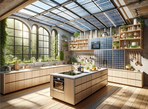 Eco-Innovative Swedish Kitchen with Solar Cooking Power