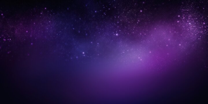 Purple black glowing grainy gradient background texture with blank copy space for text photo or product presentation 