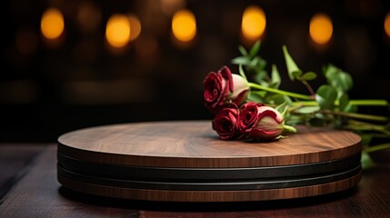 Obraz premium candle and roses