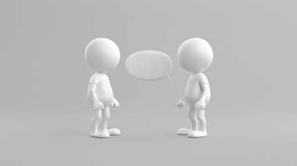 Small Figurines Standing Together