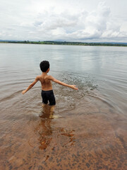 child on the beach