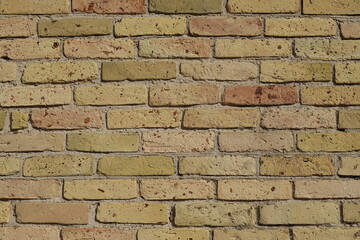 Pattern - Old yellow brick wall - 3 - Vilnius, September 2023
