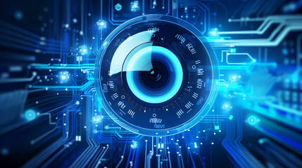Obraz premium High tech design concept background