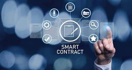 Smart Contract concept. Business. Technology