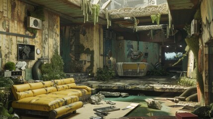 Hyper-realistic image of a post-cyberpunk cityscape at dusk, with drones flying over eco-friendly skyscrapers