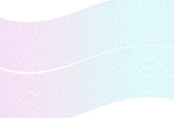 Wave line of the many colored. Abstract wavy stripes on a white background. Abstract wave element for design.