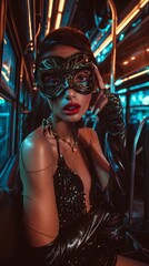 Sexy Kinky SM Party Fotos von Frauen für Flyer - 9 zu 16 Ideal für Werbung auf Social Plattformen