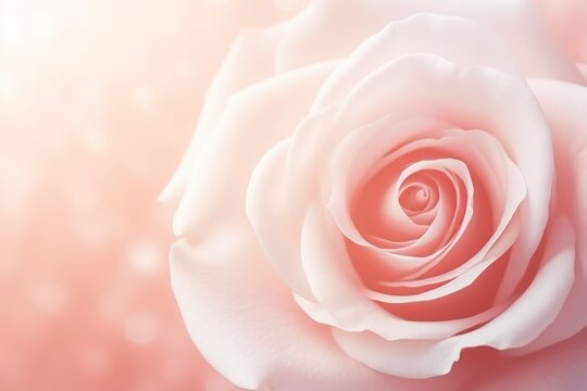 Rose white glowing grainy gradient background texture with blank copy space for text photo or product presentation 