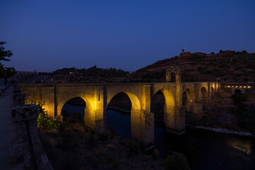 Puente de Alcantara in Extremadura, Spain - obrazy, fototapety, plakaty