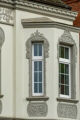 details of a 120 year old residential building in the city