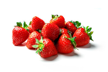 苺の山　白背景の切り抜き