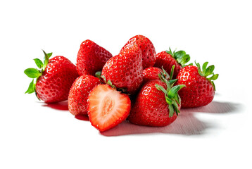 苺の山　白背景の切り抜き