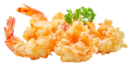Crispy tempura isolated on white background