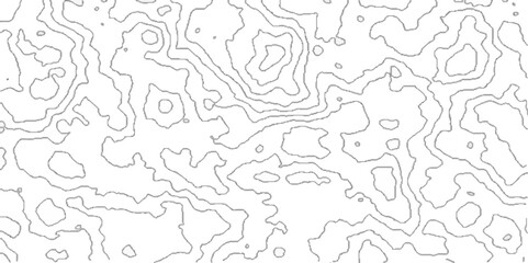 Obraz premium Geographic mountain contours vector abstract background, topographic contours map background with geometric lines, Blank Detailed Topographic Contour Map.
