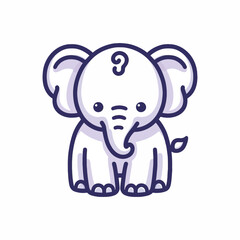 Fototapeta premium Elephant Cartoon Illustration