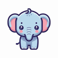 Obraz premium Elephant Cartoon Illustration