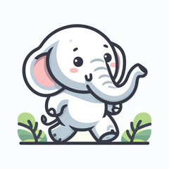 Elephant Cartoon Illustration