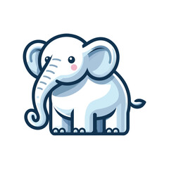 Fototapeta premium Elephant Cartoon Illustration