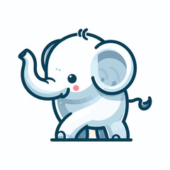 Elephant Cartoon Illustration