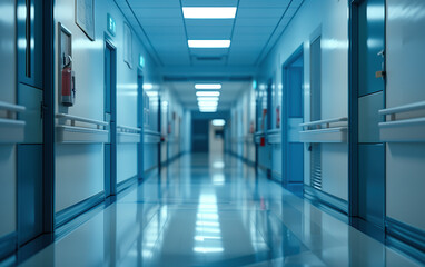 hospital internal environment,created with Generative AI tecnology.