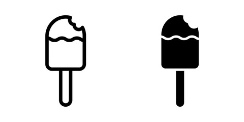 Icecream icon. flat illustration of vector icon for web