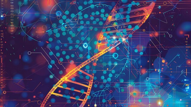 A medical researcher uses AI algorithms to analyze vast datasets for developing personalized medicine strategies.