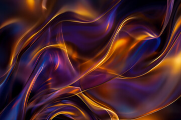 Abstract visualization of energy fields as digital waves