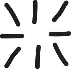 set of black and white splashes