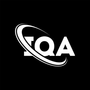 IQA logo. IQA letter. IQA letter logo design. Initials IQA logo linked with circle and uppercase monogram logo. IQA typography for technology, business and real estate brand.
