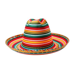 Mexican sombrero hat, PNG image, cutout, isolated on transparent background