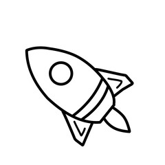 Rocket Symbol. vector