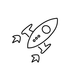 Rocket Symbol. vector