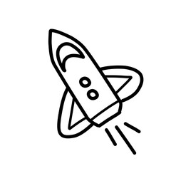 Rocket Symbol. vector