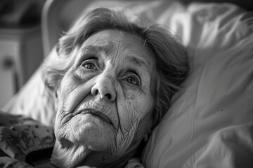 A patient's weary expression, their gaze reflecting the struggle and resilience faced when battling a chronic condition