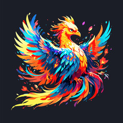 Obraz premium Spectacular Colorful Bird Vector