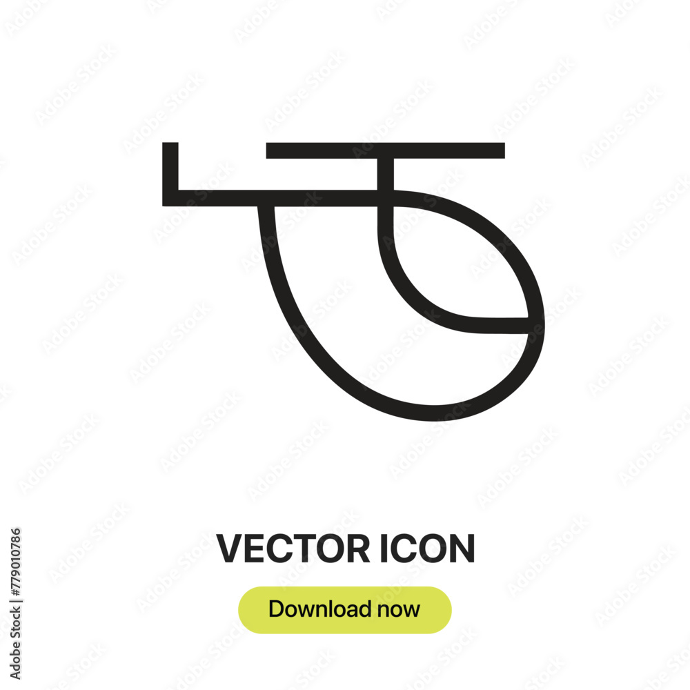 Fototapete Helicopter icon vector. Linear-style sign for mobile concept and web design. Helicopter symbol illustration. Pixel vector graphics - Vector.	
